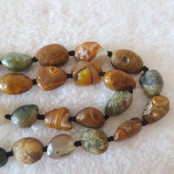 gobi vein stone long necklace, natural rough agate (n689) (copy)