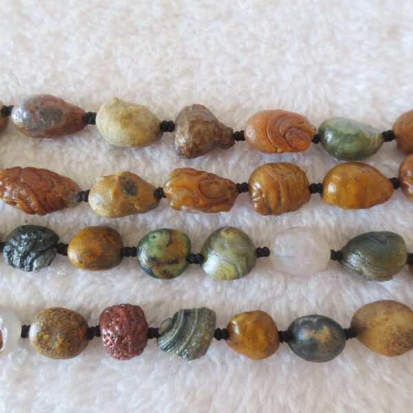 gobi vein stone long necklace, natural rough agate (n689) (copy)