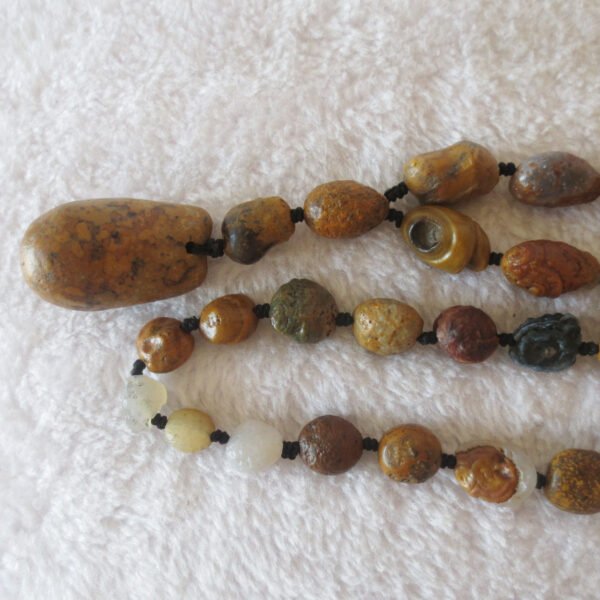 gobi vein stone long necklace, natural rough agate (n689) (copy)