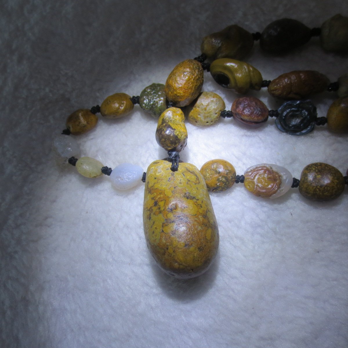 gobi vein stone long necklace, natural rough agate (n689) (copy)