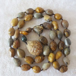 gobi eye stone beaded necklace, natural alxa agate pebble long necklace (n698) (copy)