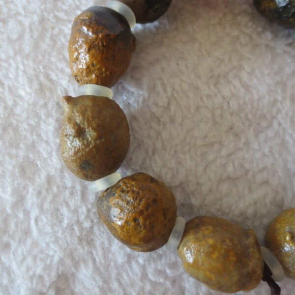 unpolished gobi raw agate bracelet, natural rough stone beads (b420) (copy)
