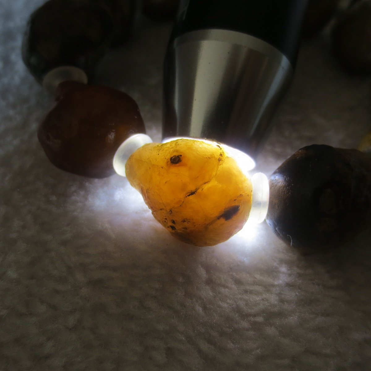 unpolished gobi raw agate bracelet, natural rough stone beads (b420) (copy)
