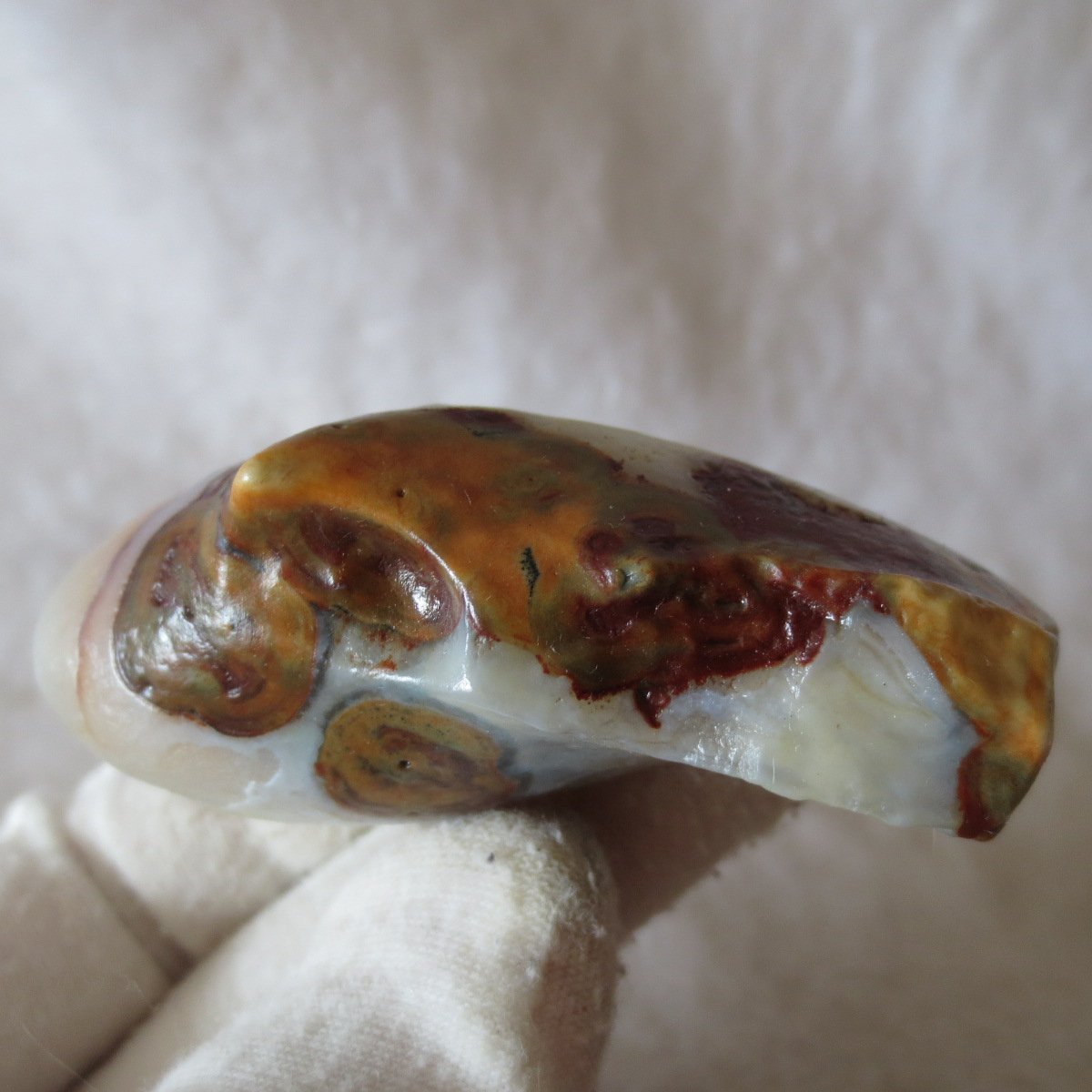natural gobi eye stone，raw oracle eye agate，collectible crystal specimen (m97)
