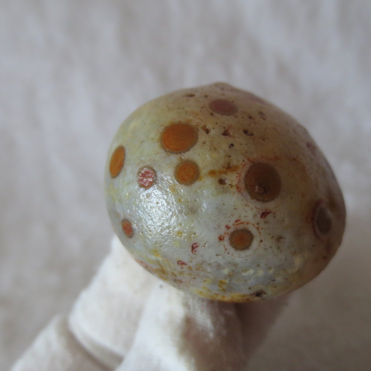 natural gobi eye stone，raw oracle eye agate，collectible crystal specimen (m99)