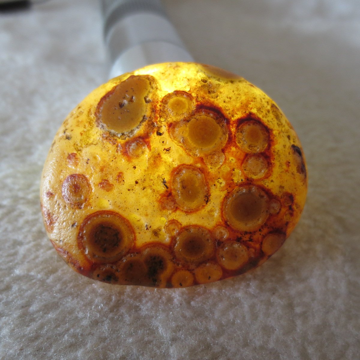 natural gobi eye stone，raw oracle eye agate，collectible crystal specimen (m99)