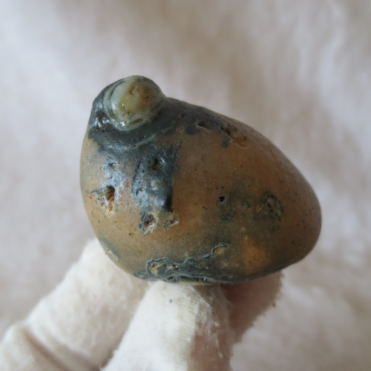 natural gobi eye stone，raw oracle eye agate，collectible crystal specimen (m104)