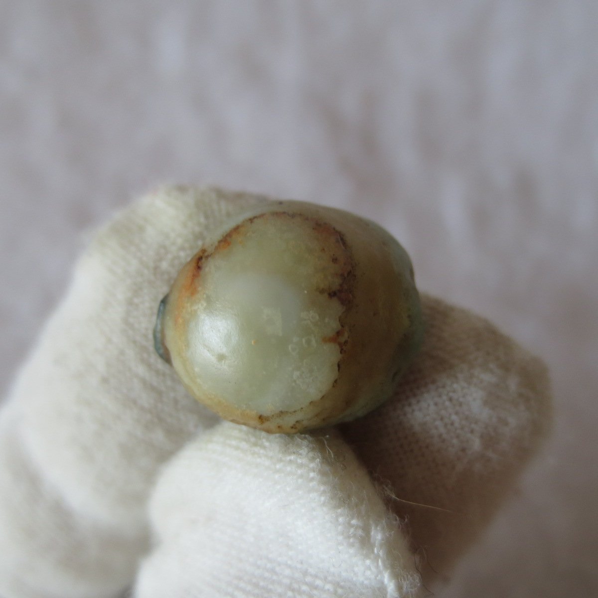 tiny gobi desert eye agate natural collectible rough stone specimen (m221)