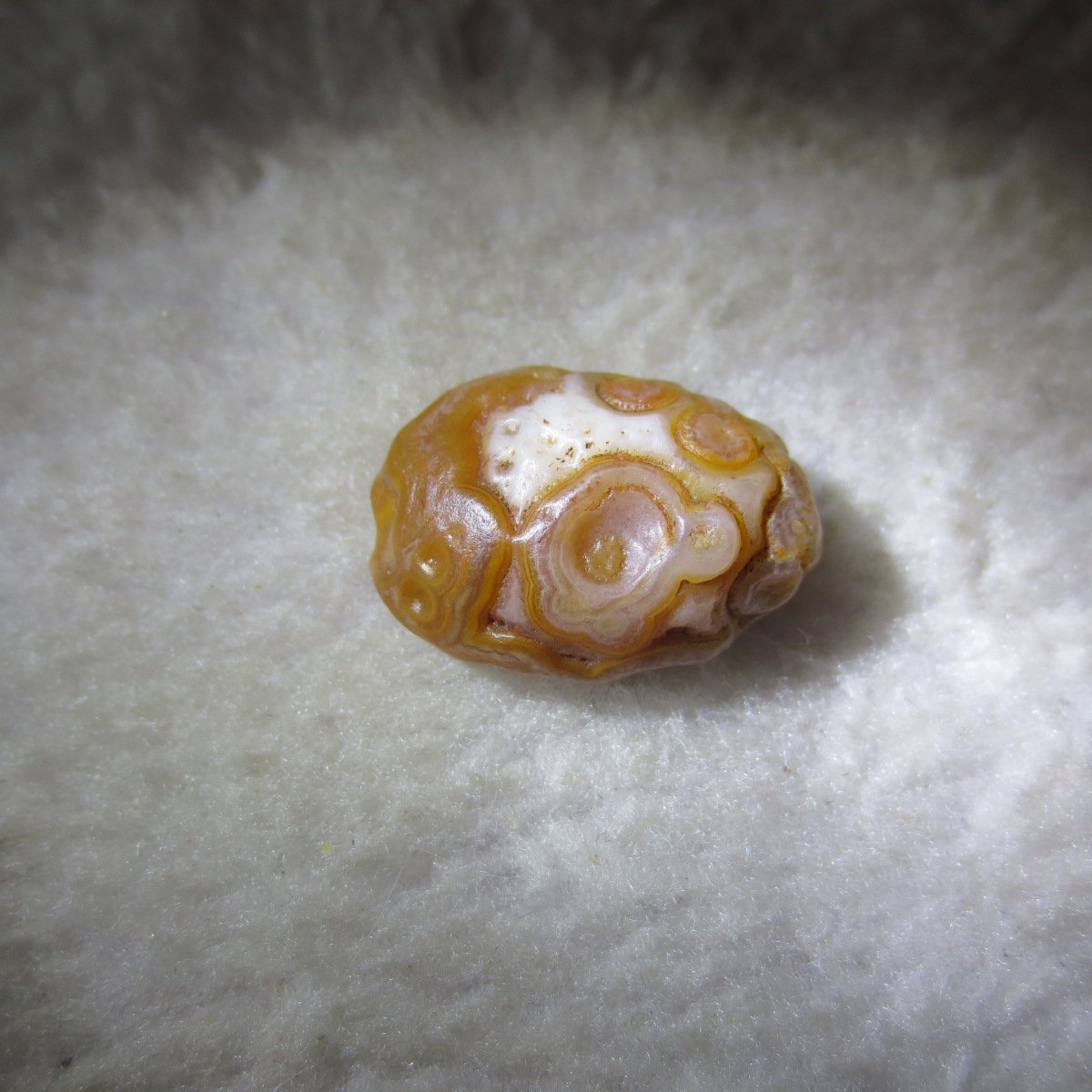 tiny gobi desert eye agate natural collectible rough stone specimen (m224)