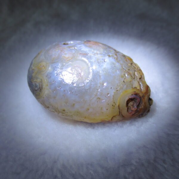 natural gobi eye stone，raw oracle eye agate，collectible crystal specimen (m92)