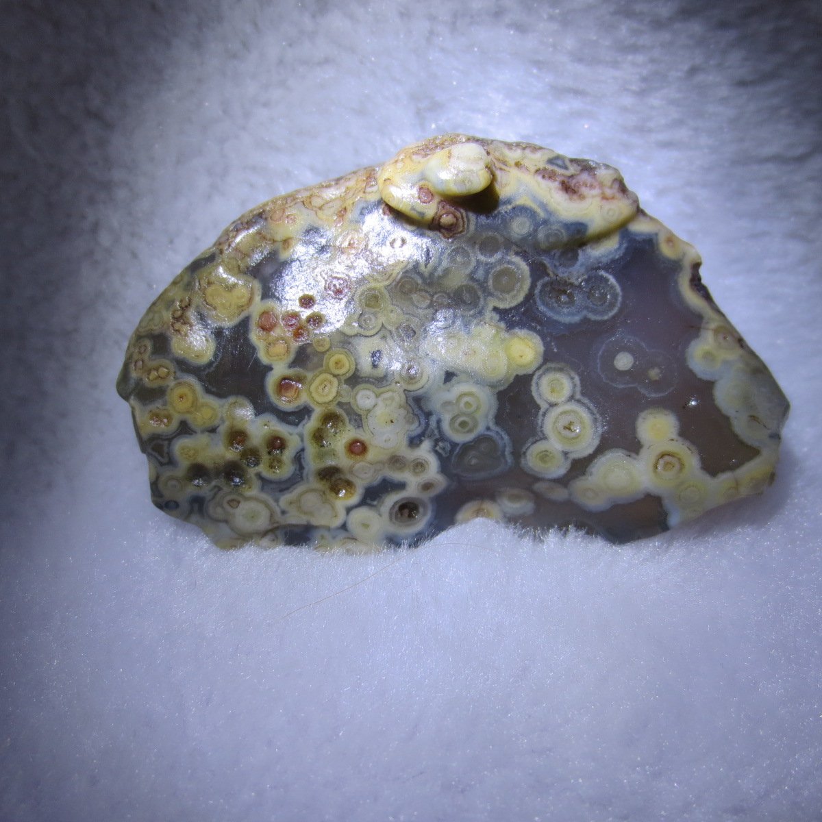 natural gobi eye stone，raw oracle eye agate，collectible crystal specimen (m102)