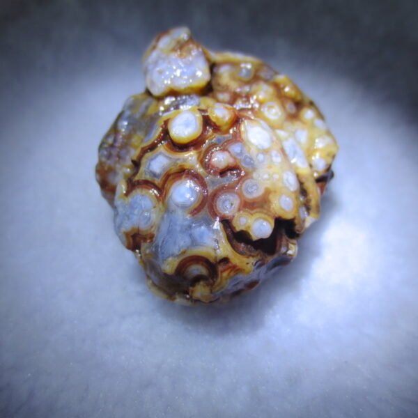 natural gobi eye stone，raw oracle eye agate，collectible crystal specimen (m110)