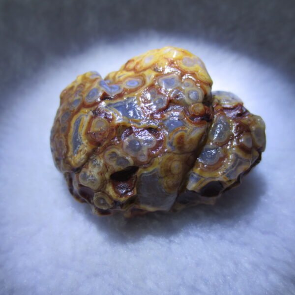 natural gobi eye stone，raw oracle eye agate，collectible crystal specimen (m110)