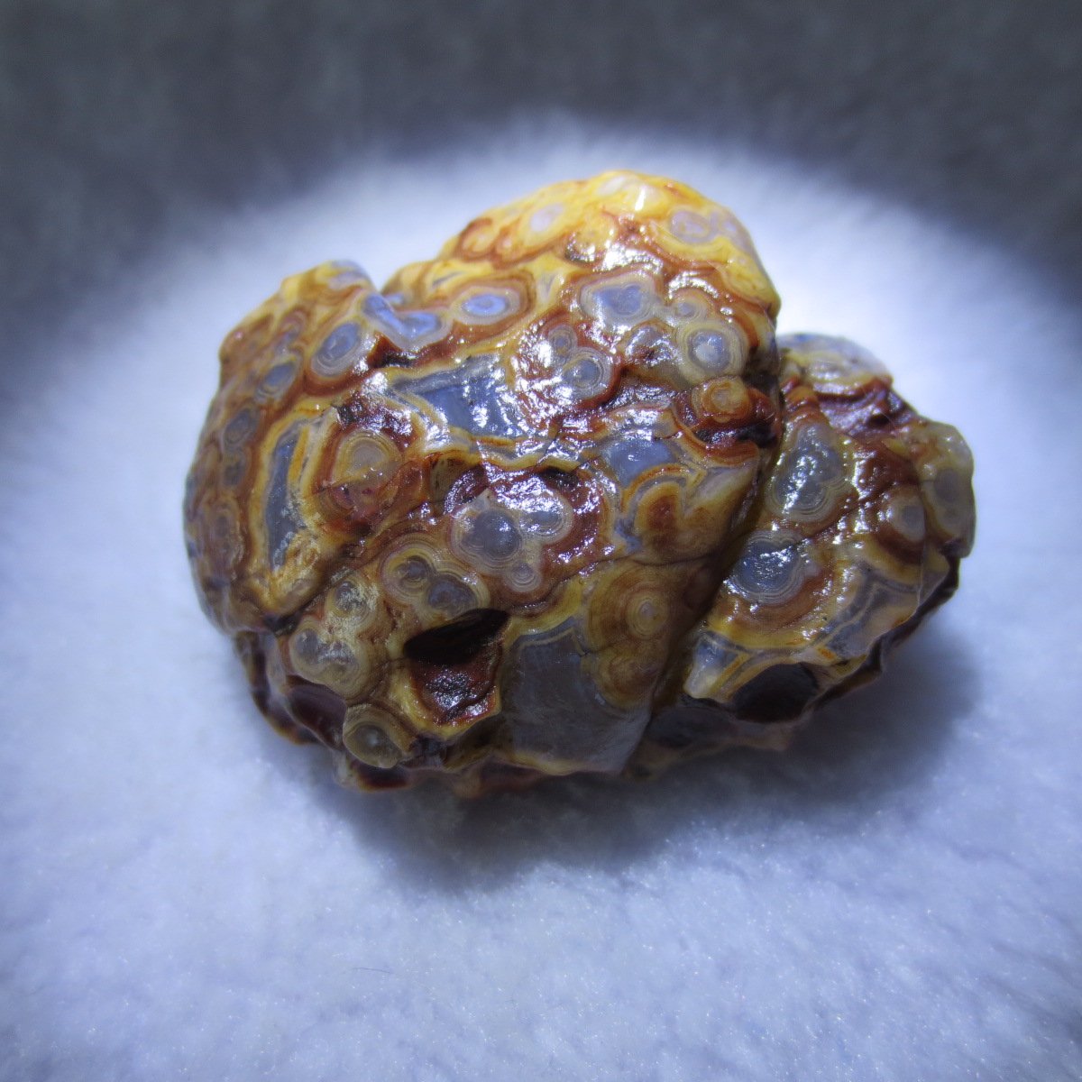 natural gobi eye stone，raw oracle eye agate，collectible crystal specimen (m110)