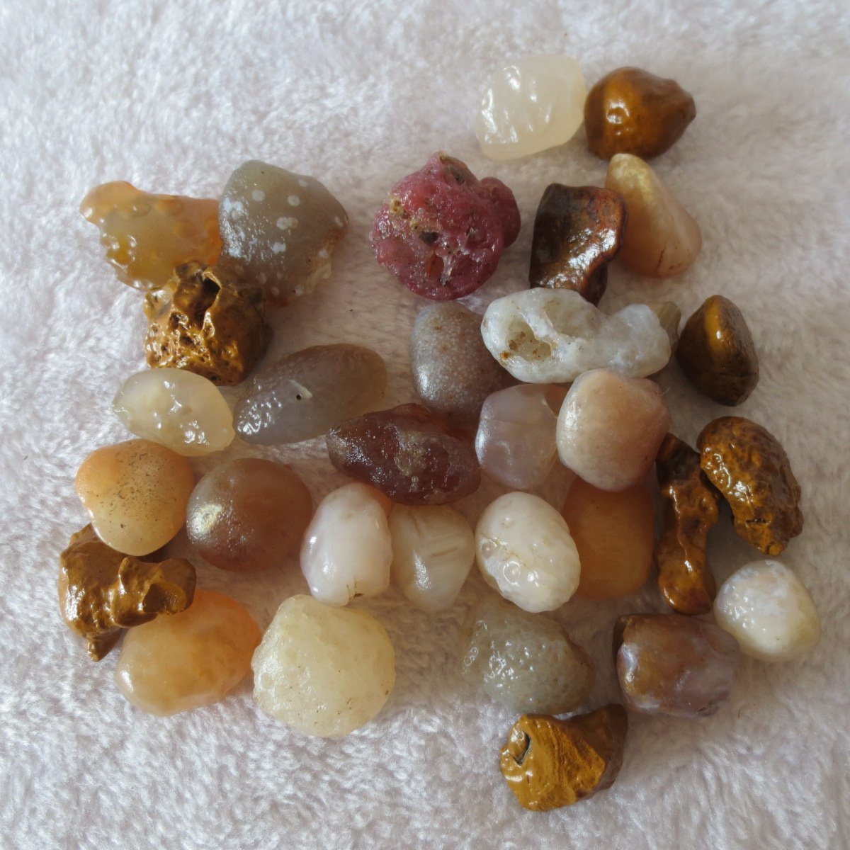 gobi desert candy raw rough stones natural gemstone specimen for collectors (p75)