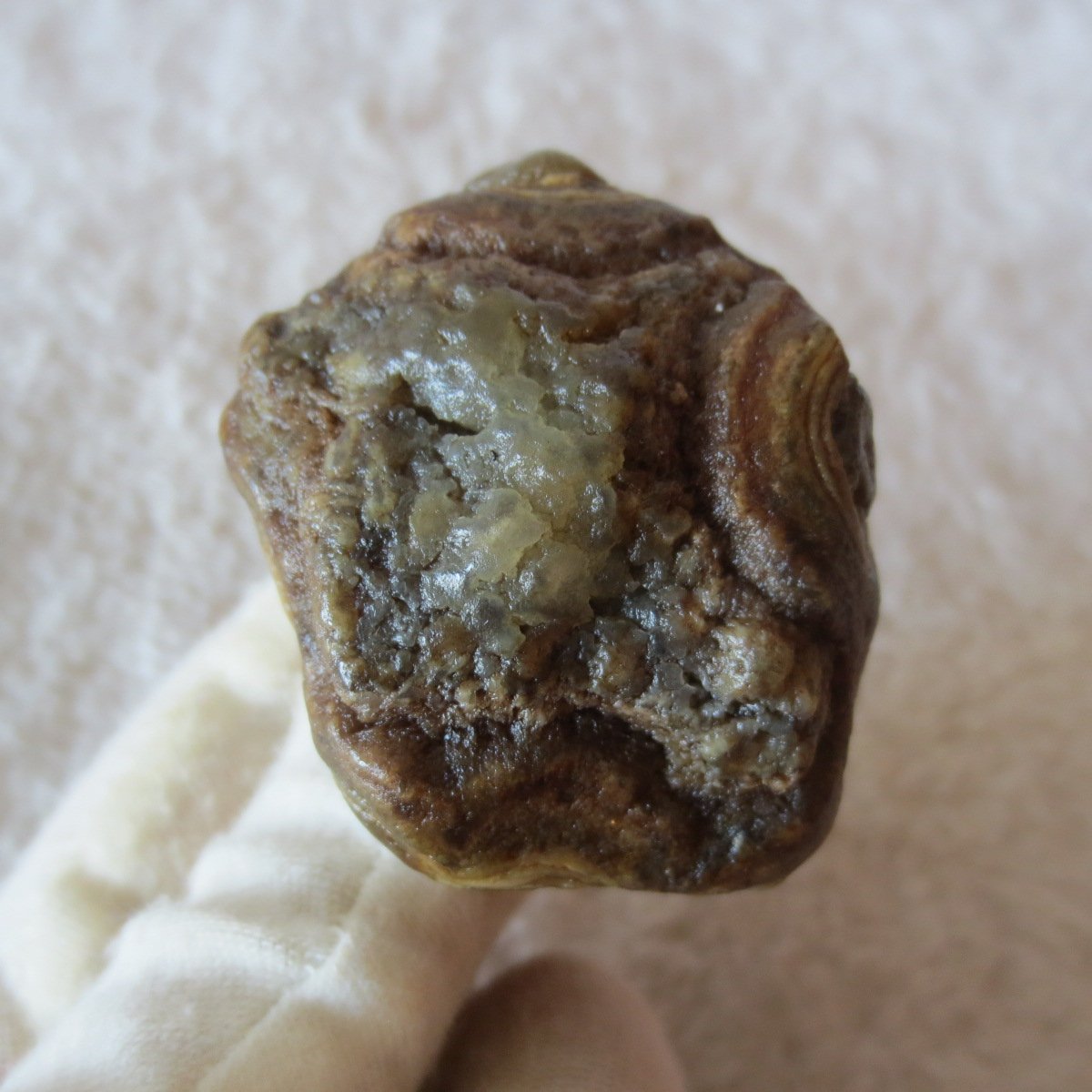 natural gobi eye stone，raw oracle eye agate，collectible crystal specimen (m112)