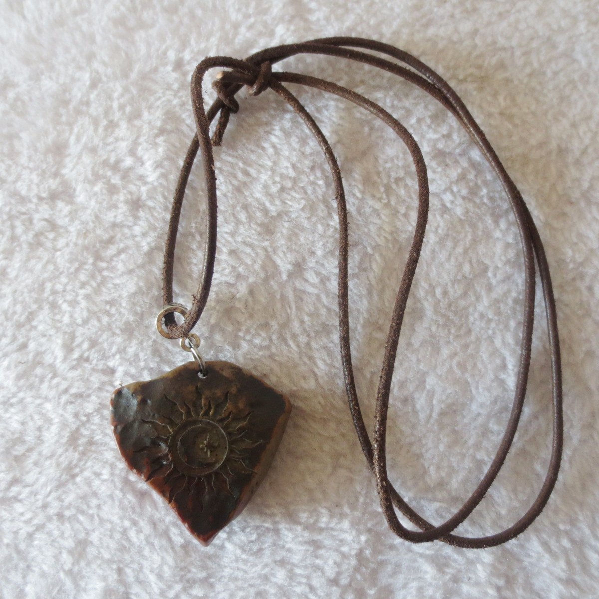 unique carved gobi mudstone pendant, one of a kind stone jewelry (d258) (copy)