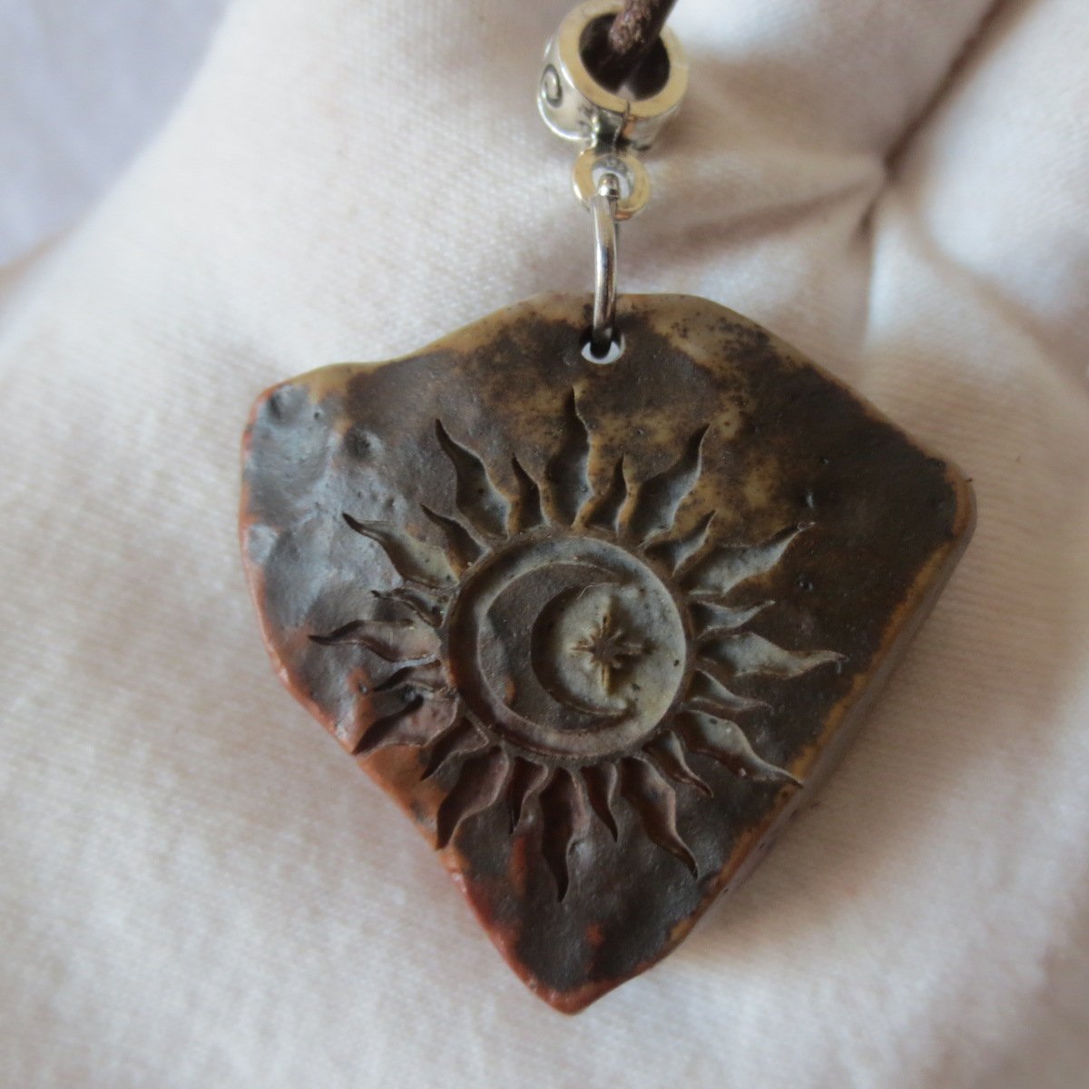 unique carved gobi mudstone pendant, one of a kind stone jewelry (d258) (copy)