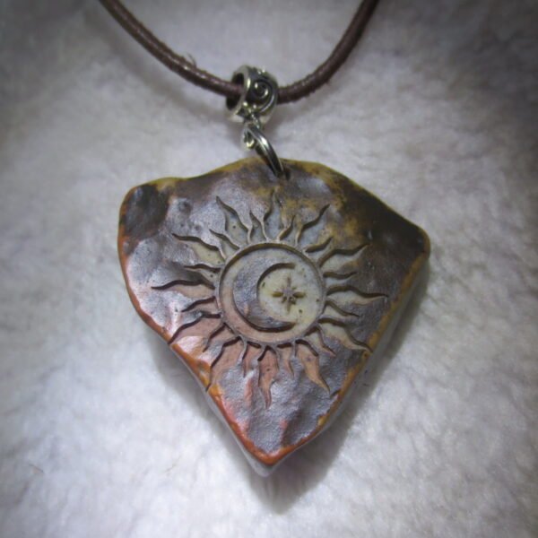unique carved gobi mudstone pendant, one of a kind stone jewelry (d258) (copy)