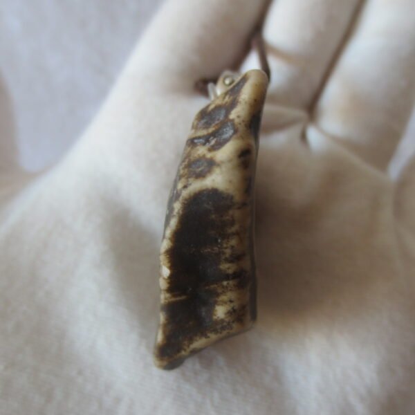 unique carved gobi mudstone pendant, one of a kind stone jewelry (d260)