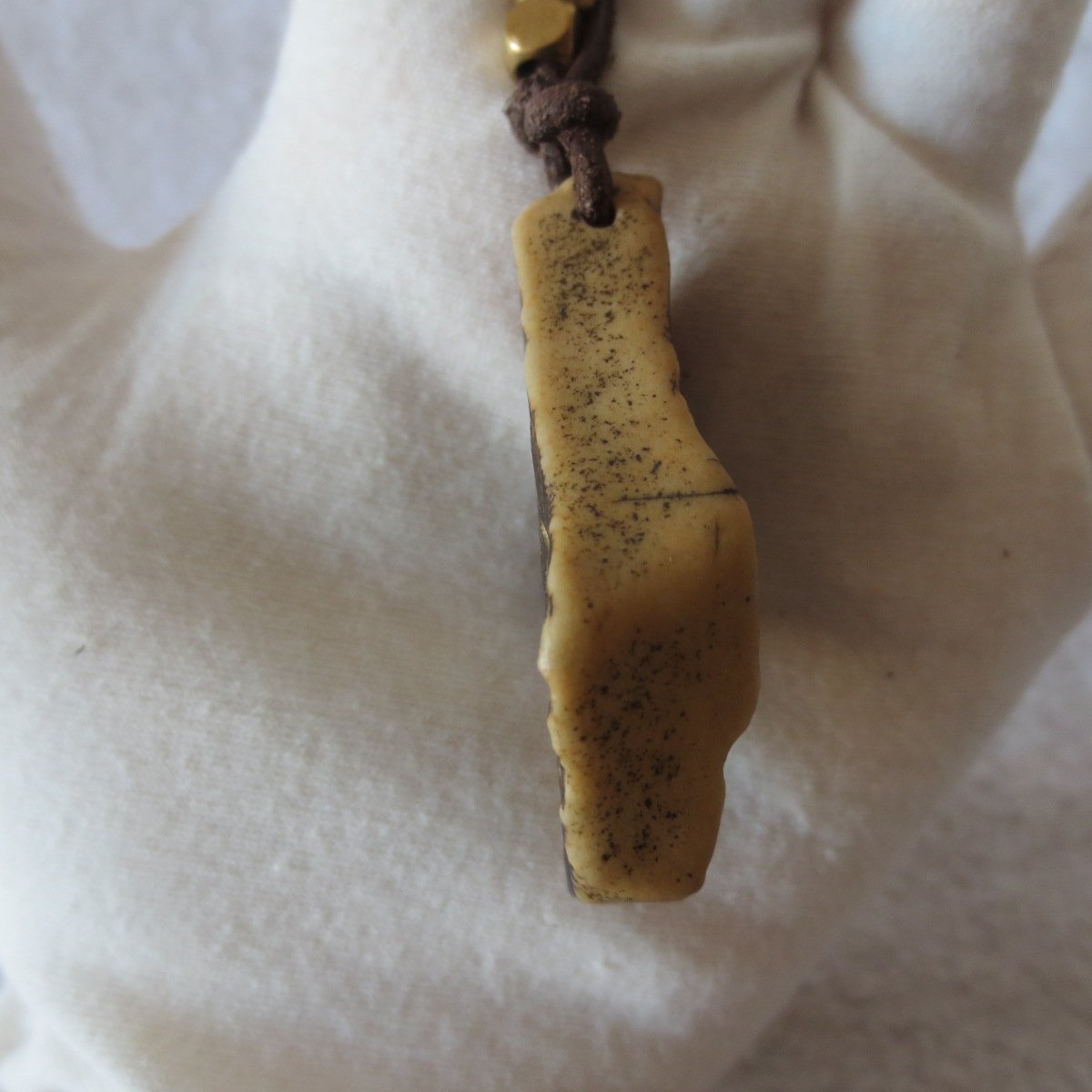 unique carved gobi mudstone pendant, one of a kind stone jewelry (d261)