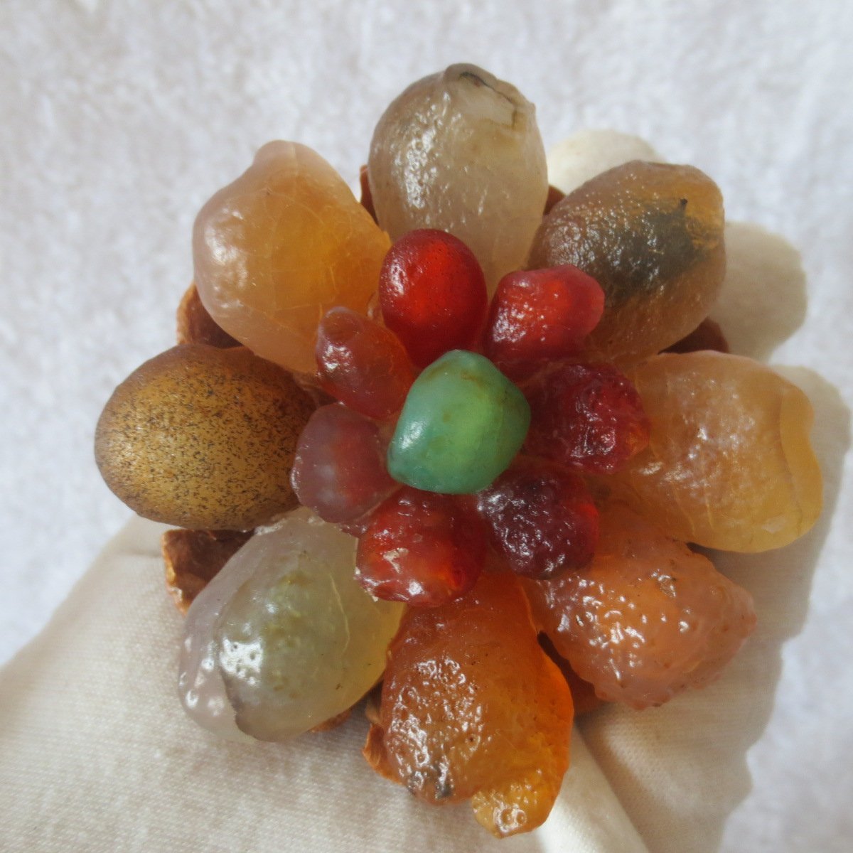 unique handmade gobi stone flower home decor, one‑of‑a‑kind (f02)