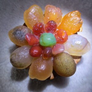 unique handmade gobi stone flower home decor, one‑of‑a‑kind (f02)