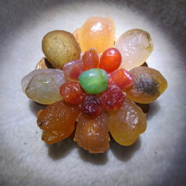 unique handmade gobi stone flower home decor, one‑of‑a‑kind (f02)