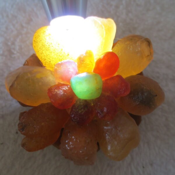 unique handmade gobi stone flower home decor, one‑of‑a‑kind (f02)