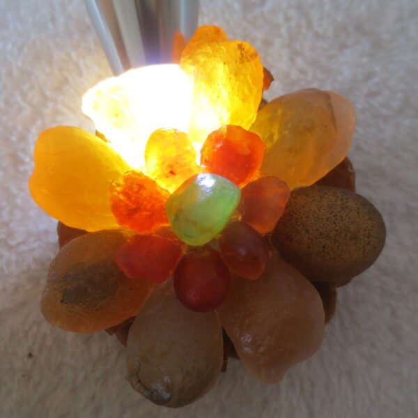 unique handmade gobi stone flower home decor, one‑of‑a‑kind (f02)