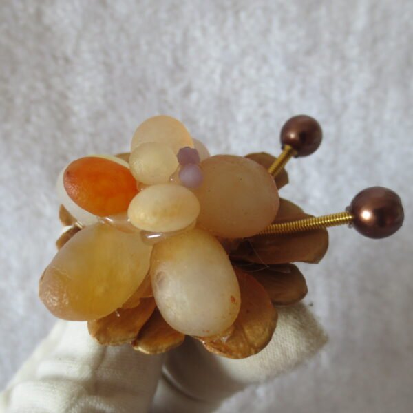 unique handmade gobi stone flower home decor, one‑of‑a‑kind (f03)