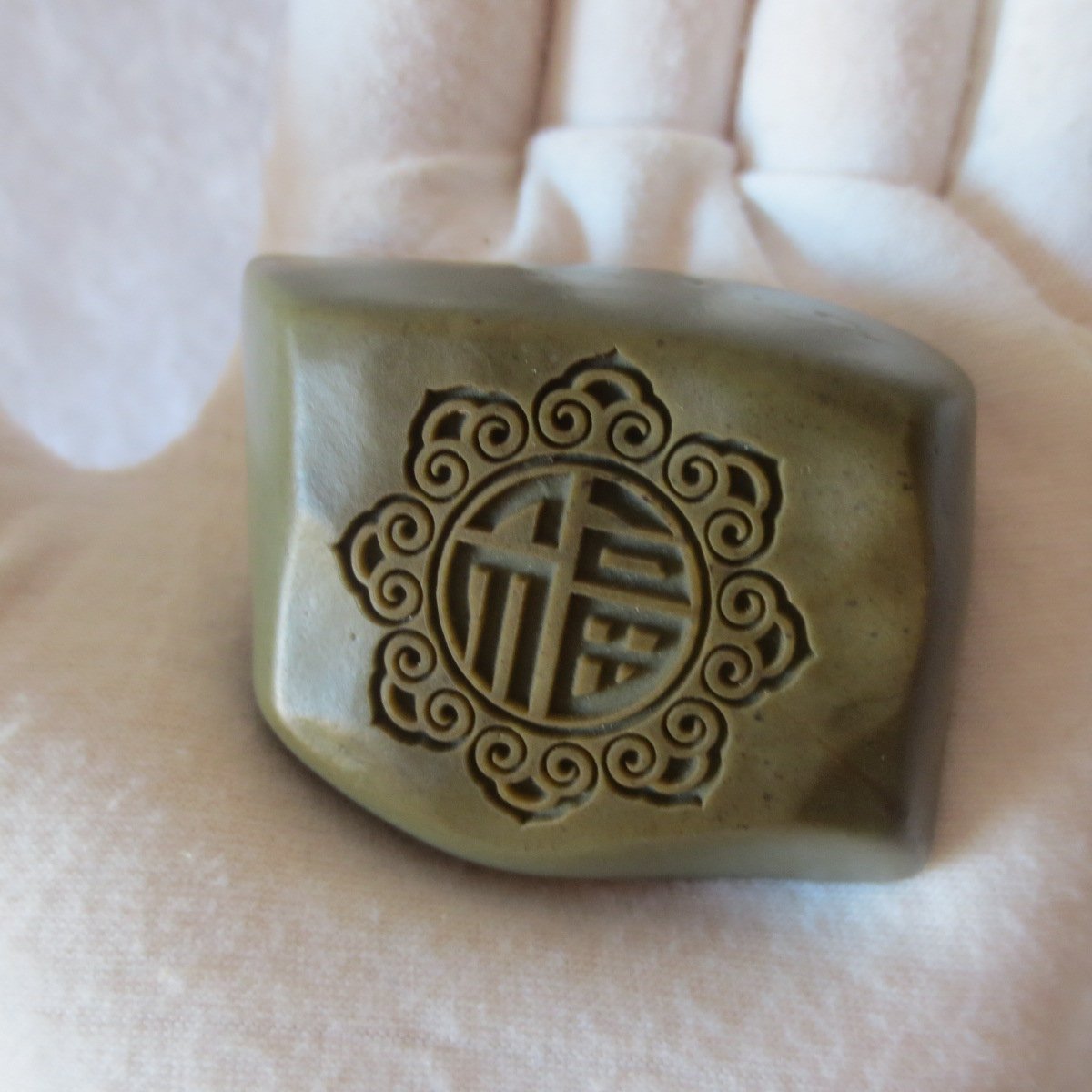 carved natural gobi mud stone decor decorative home ornament,one of a kind (l04)