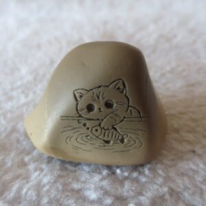 carved natural gobi mud stone decor decorative home ornament,one of a kind (l10)
