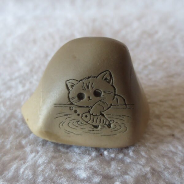 carved natural gobi mud stone decor decorative home ornament,one of a kind (l10)