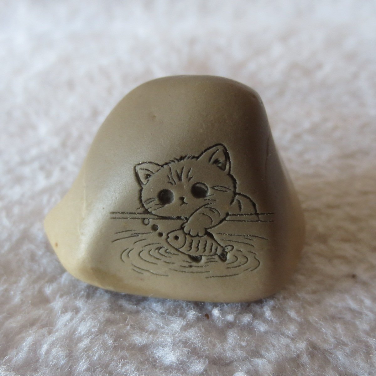 carved natural gobi mud stone decor decorative home ornament,one of a kind (l10)