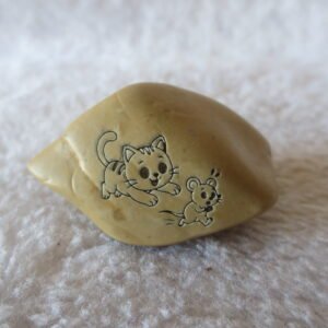 carved natural gobi mud stone decor decorative home ornament,one of a kind (l11)