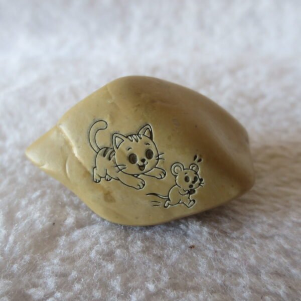 carved natural gobi mud stone decor decorative home ornament,one of a kind (l11)