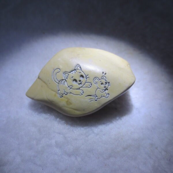 carved natural gobi mud stone decor decorative home ornament,one of a kind (l11)