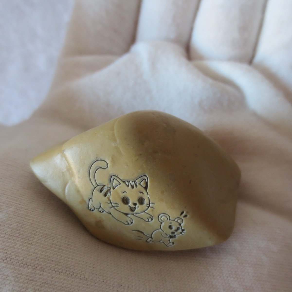 carved natural gobi mud stone decor decorative home ornament,one of a kind (l11)