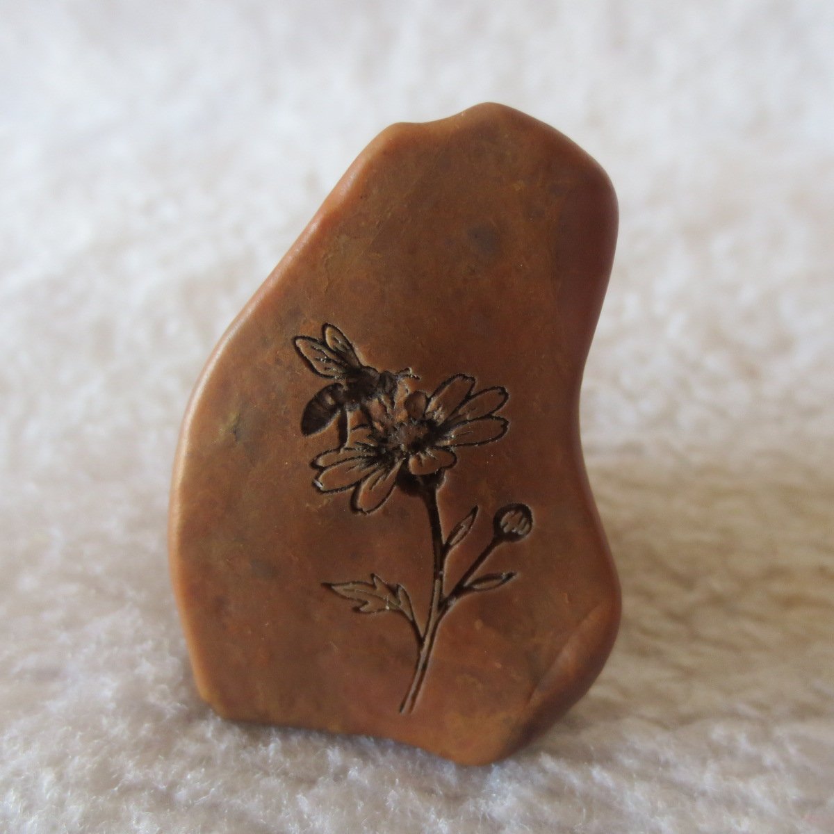 carved natural gobi mud stone decor decorative home ornament,one of a kind (l12)