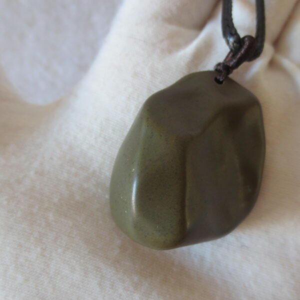 unique carved gobi mudstone pendant, one of a kind stone jewelry (o01)