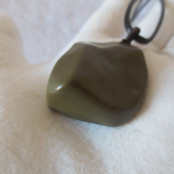 unique carved gobi mudstone pendant, one of a kind stone jewelry (o01)
