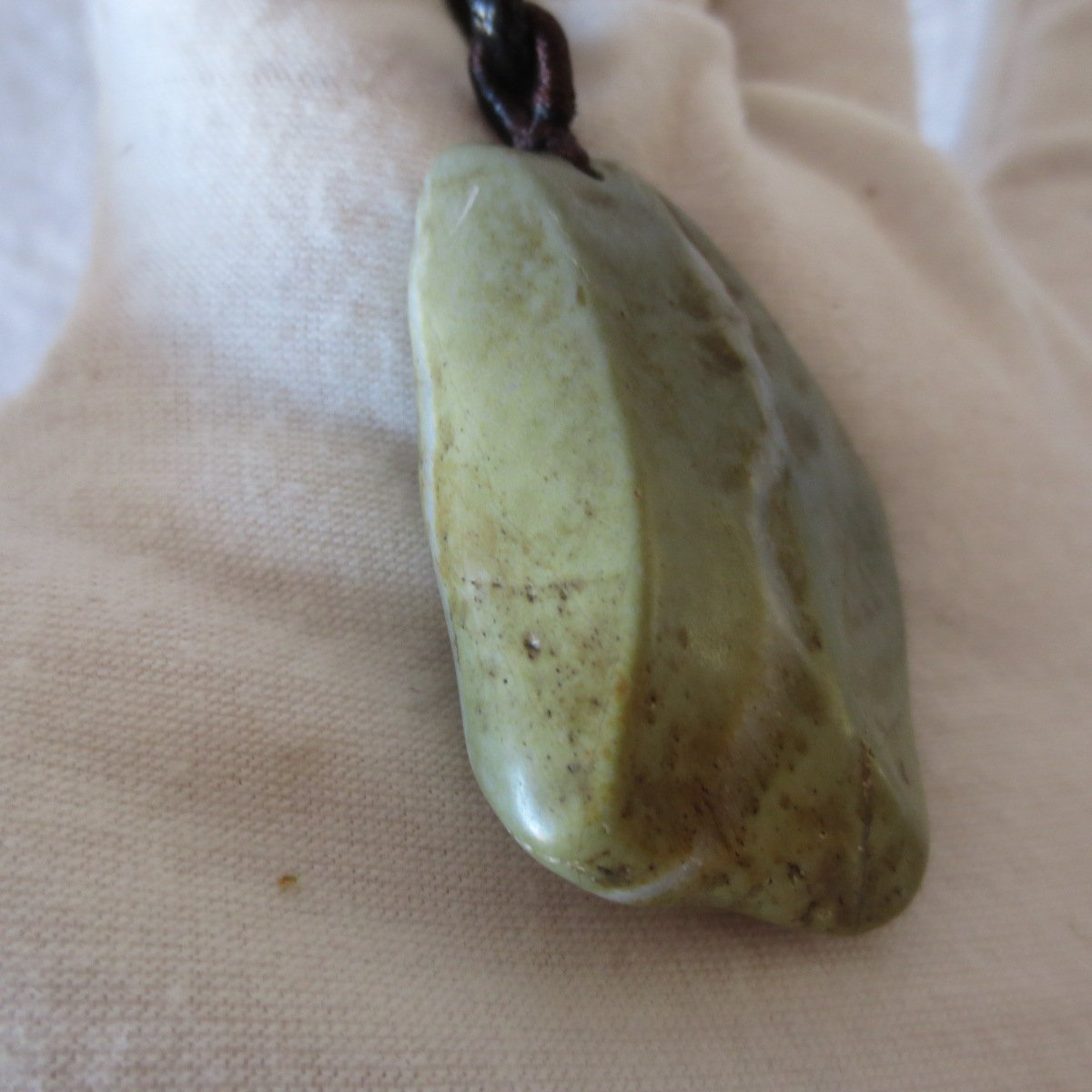 unique carved gobi mudstone pendant, one of a kind stone jewelry (o02)