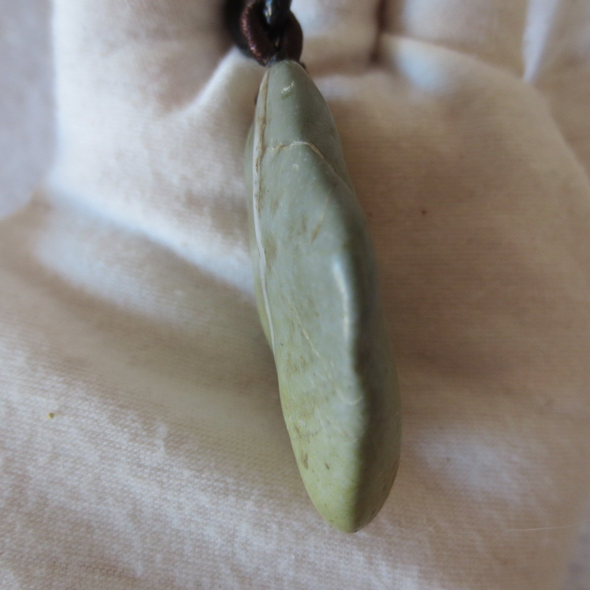 unique carved gobi mudstone pendant, one of a kind stone jewelry (o02)