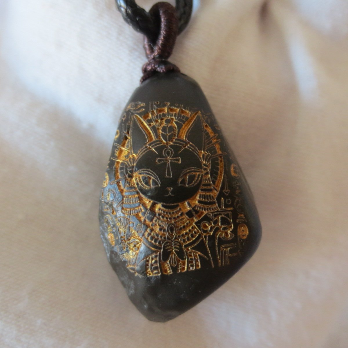 unique carved gobi mudstone pendant, one of a kind stone jewelry (o02) (copy)