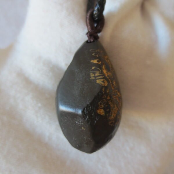 unique carved gobi mudstone pendant, one of a kind stone jewelry (o03)