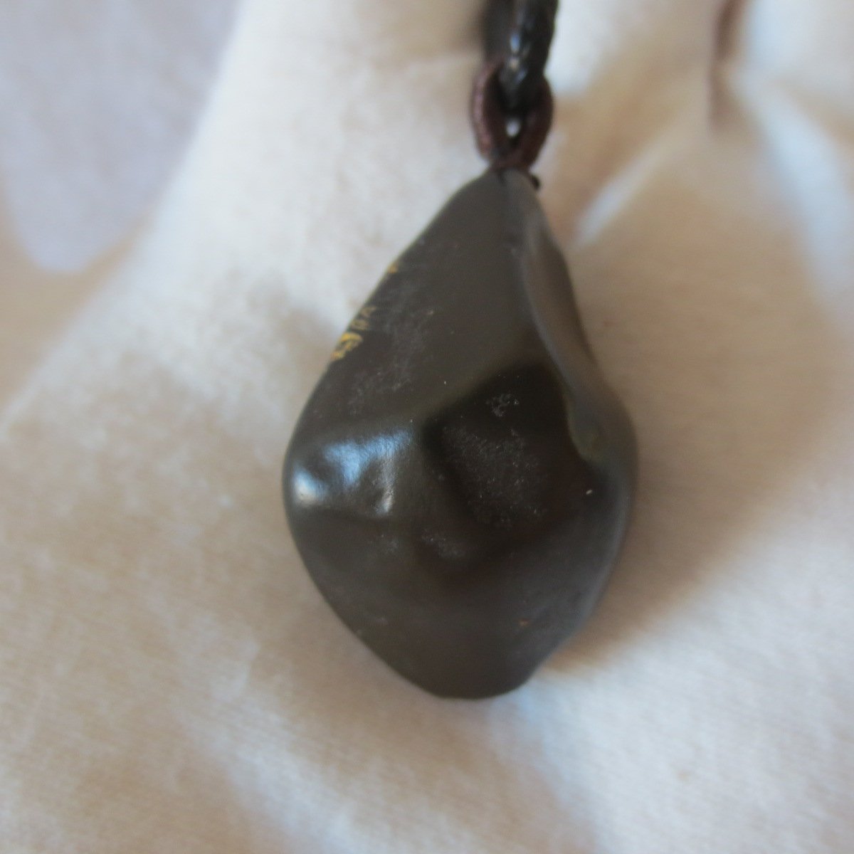 unique carved gobi mudstone pendant, one of a kind stone jewelry (o03)