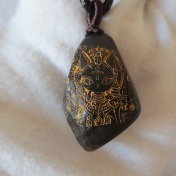 unique carved gobi mudstone pendant, one of a kind stone jewelry (o03)