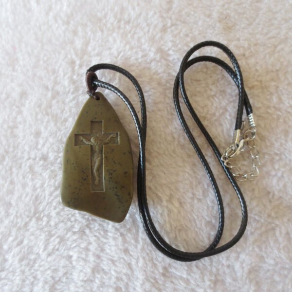 unique carved gobi mudstone pendant, one of a kind stone jewelry (o04)