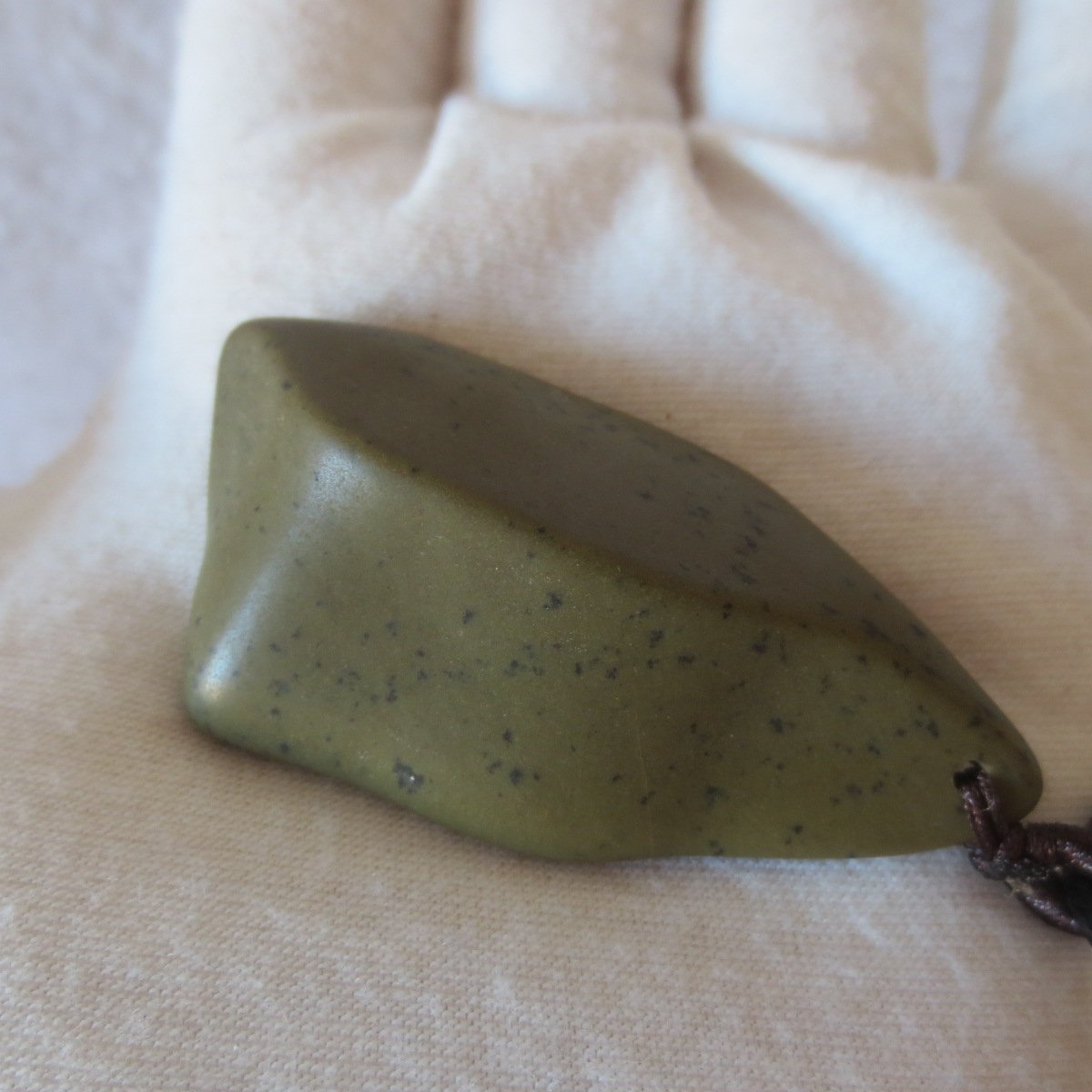 unique carved gobi mudstone pendant, one of a kind stone jewelry (o04)